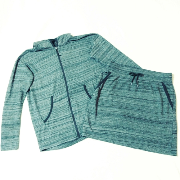 Columbia Dresses & Skirts - COLUMBIA Skirt & Hoodie Set Marled Grey Size Small